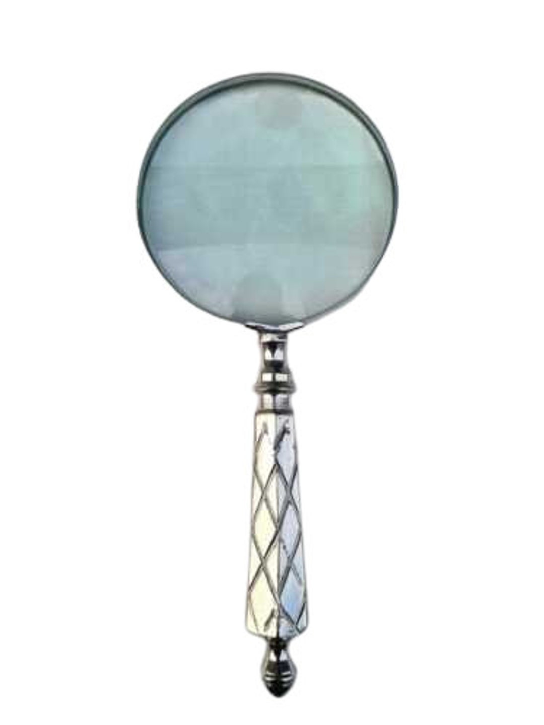 Antique Vintage Nautical Magnifying Glass Sliver Plated Dia 4 Hexagonal Design Etsy