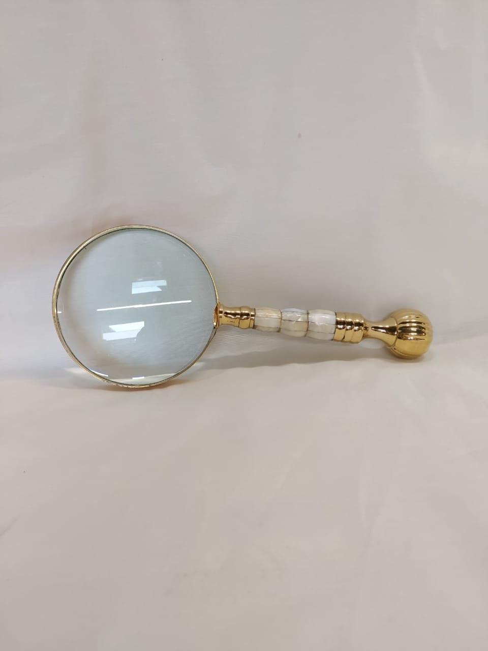 Nautical Magnifying Glass Dia 4 Office Brass & Mother of Etsy UK