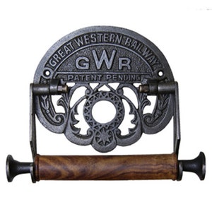 Victorian Toilet Roll Holder great western railway (GWR) Cast Iron