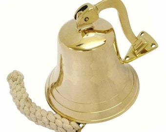 Dinner Reception School Pub Bell Buckingham Traditional Solid Brass Hand Bell 
