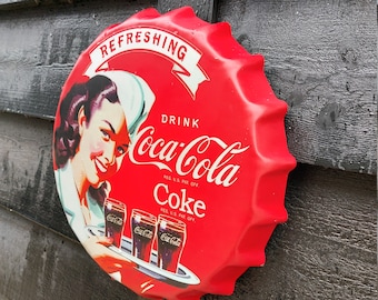 Coca Cola Retro replica vintage style metal tin sign gift pub bar 