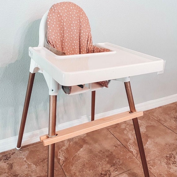 Unfinished Footrest Ikea Highchair With Placemat DIY Antilop Footrest Adjustable Unfinished Ikea High Chair Footrest Placemat Included Etsy