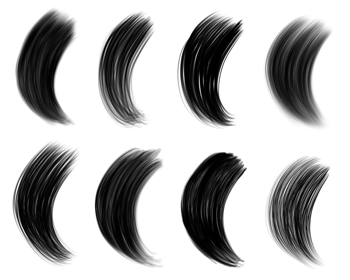 20 Procreate hair brushes hairstyle brushes Etsy