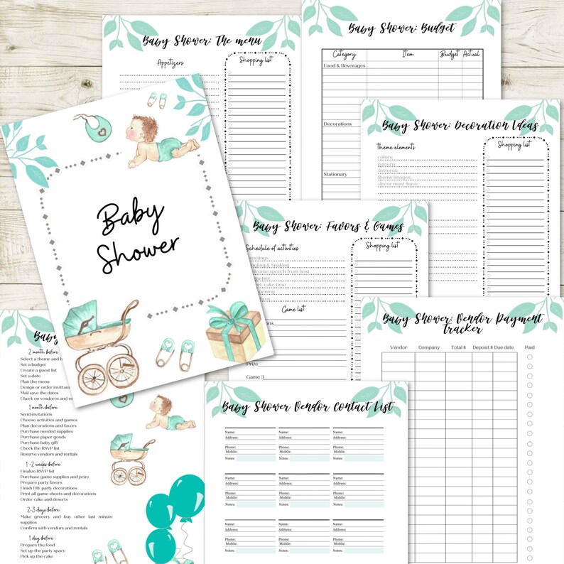 Pregnancy Journal Baby Shower Planner Pregnancy Organizer | Etsy