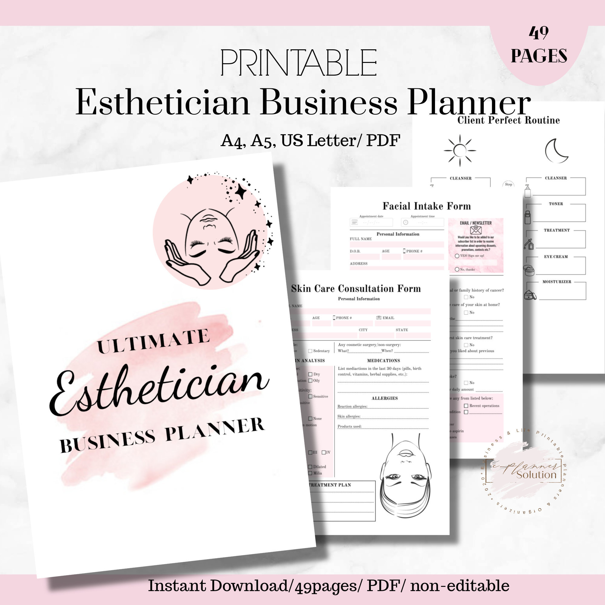 esthetician business plan template