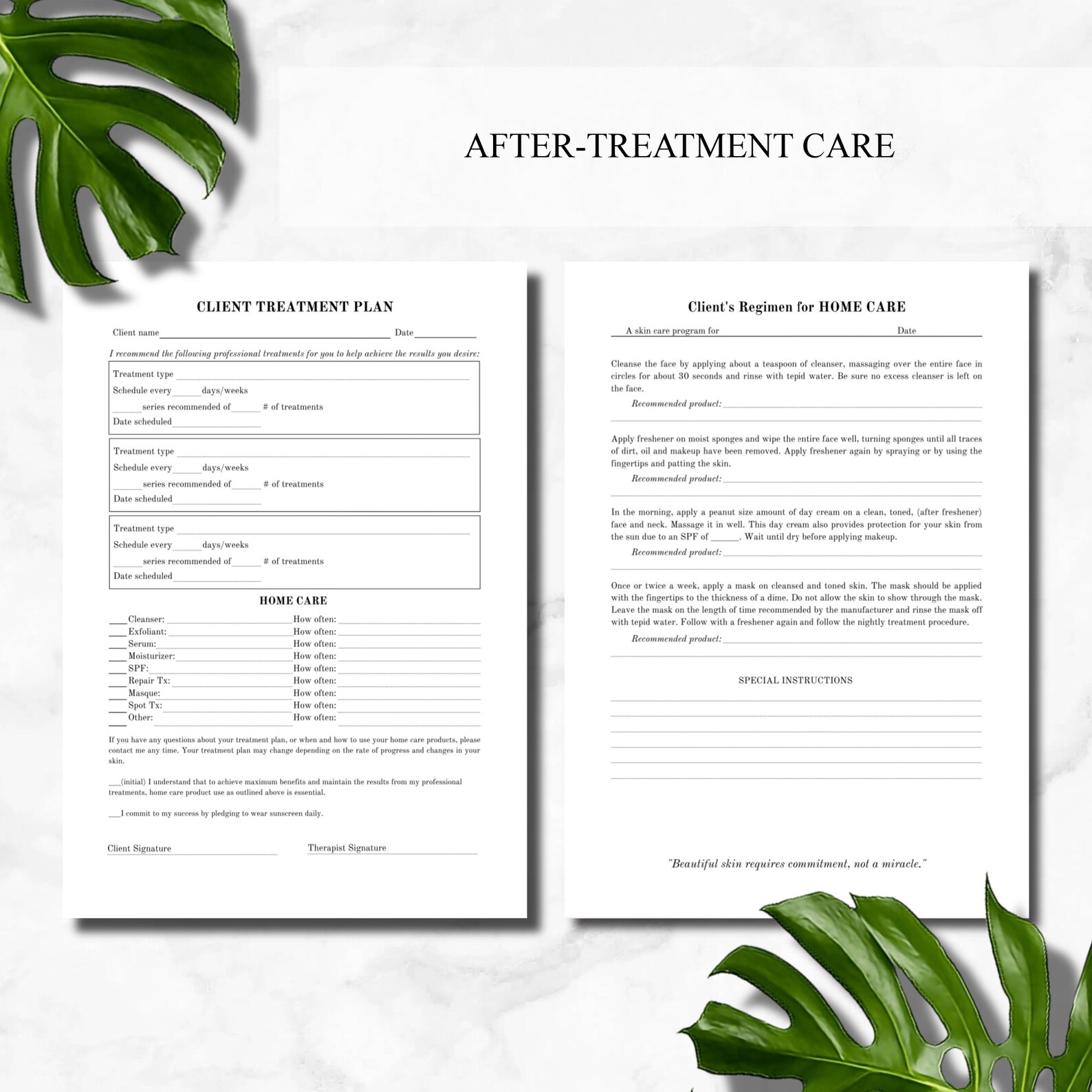 Chemical Peel Printable Forms Esthetician Consultation Form | Etsy Hong ...
