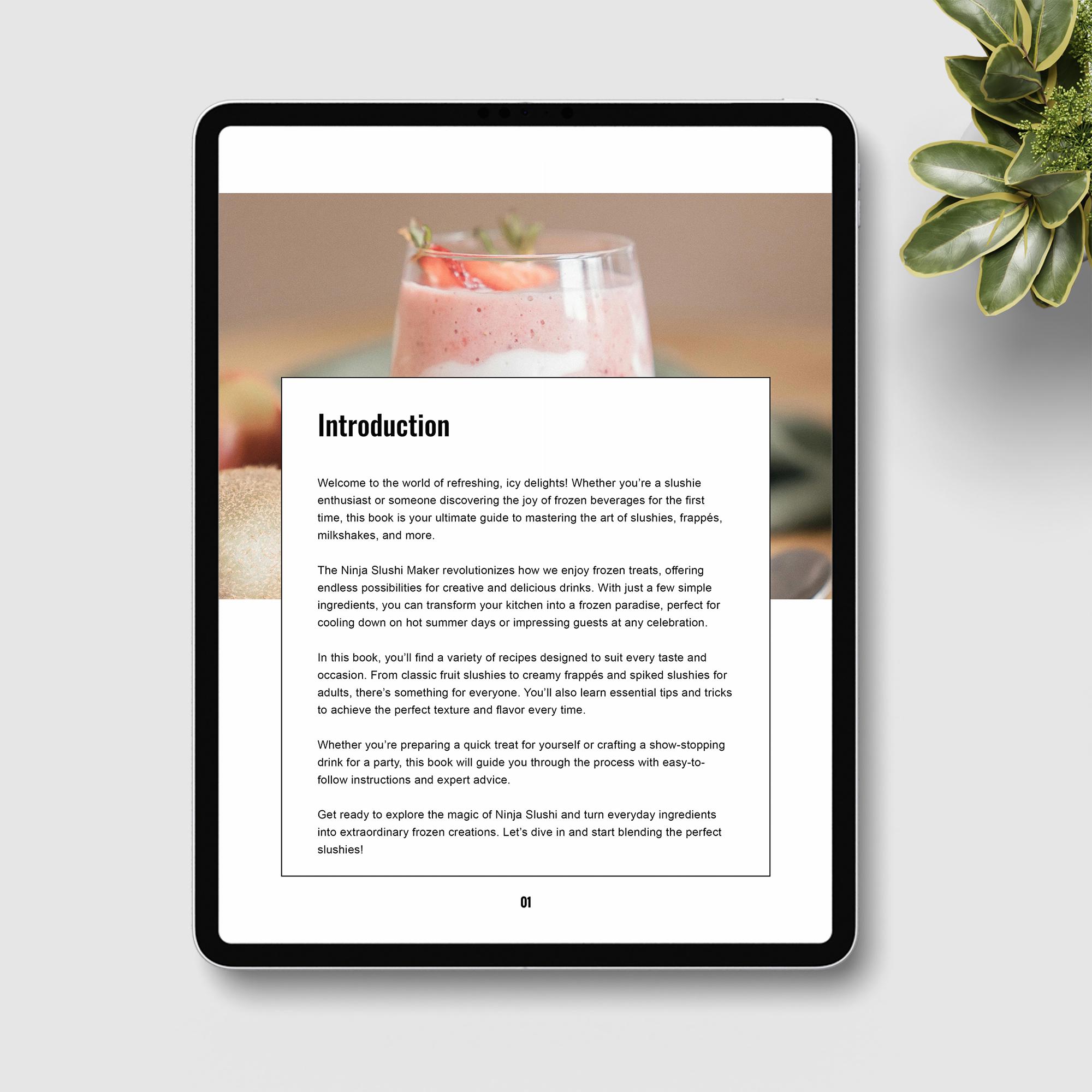 Slushie Machine Recipes.pdf Ninja Slushi Cookbook: 100+ Easy Slushie & Milkshake Recipes (PDF) - Etsy