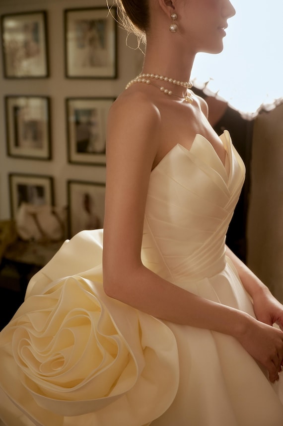 JOEY - Luxury Ivory Ballgown Mikado Wedding Dress