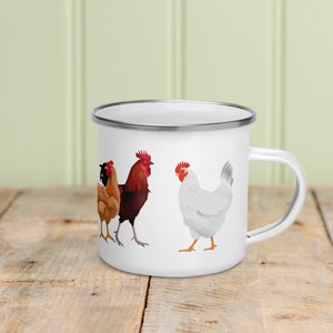 Chicken Coop Enamel Camping Mug