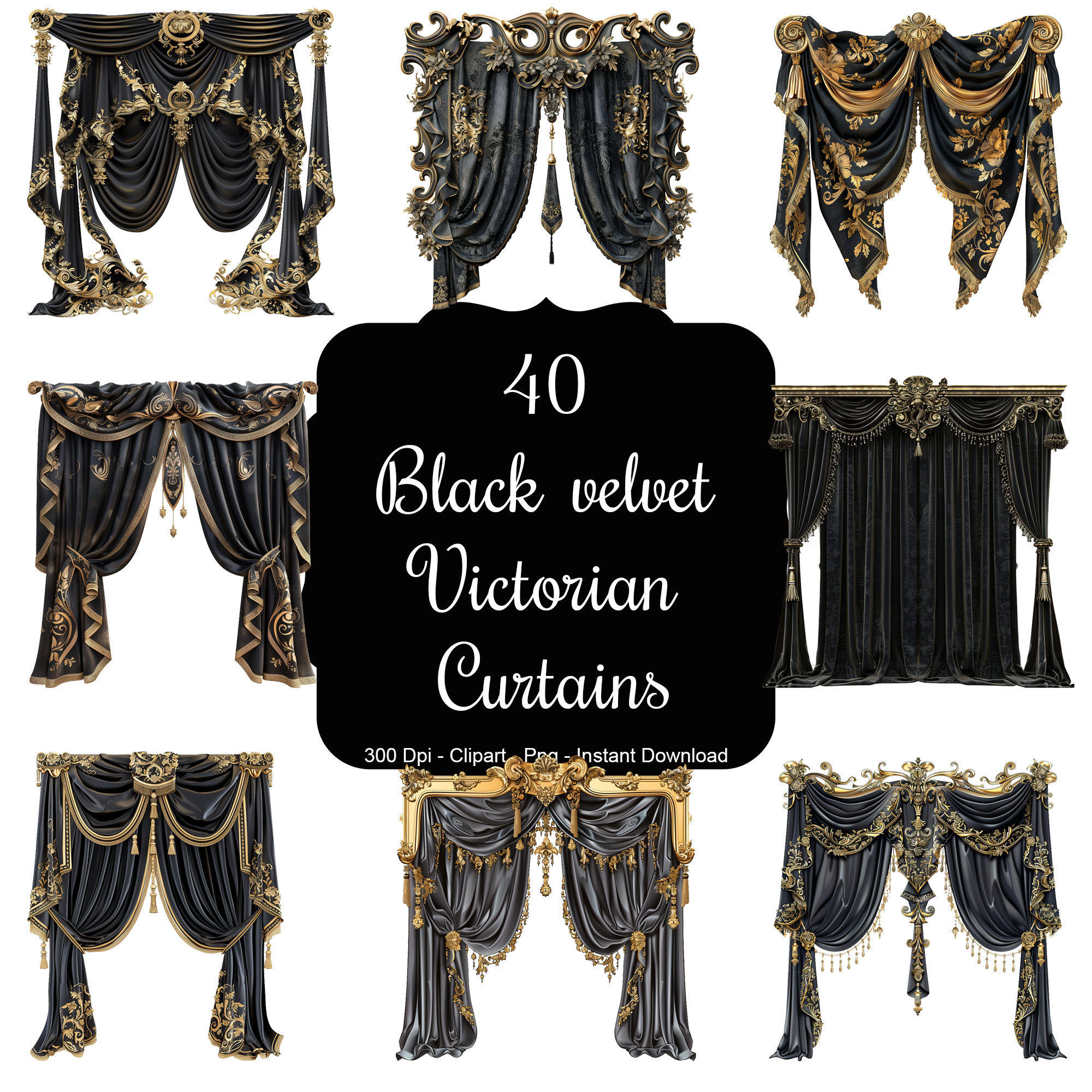 Victorian curtains - Etsy 日本