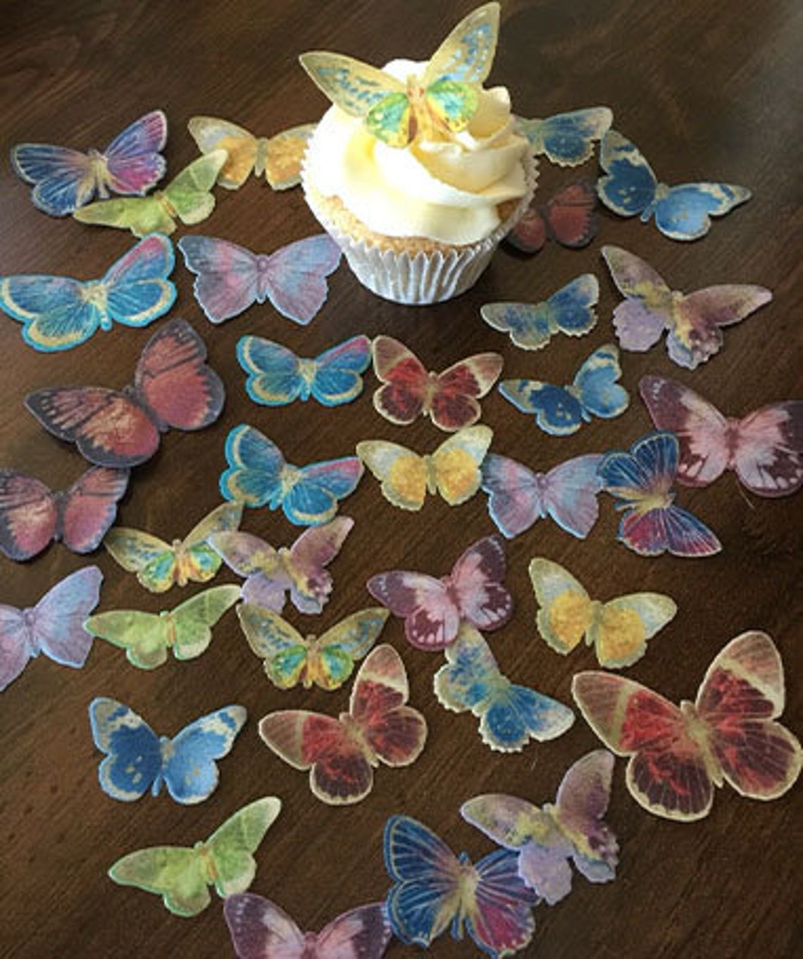 36 Beautiful Pre Cut Wafer Butterflies various colours Etsy