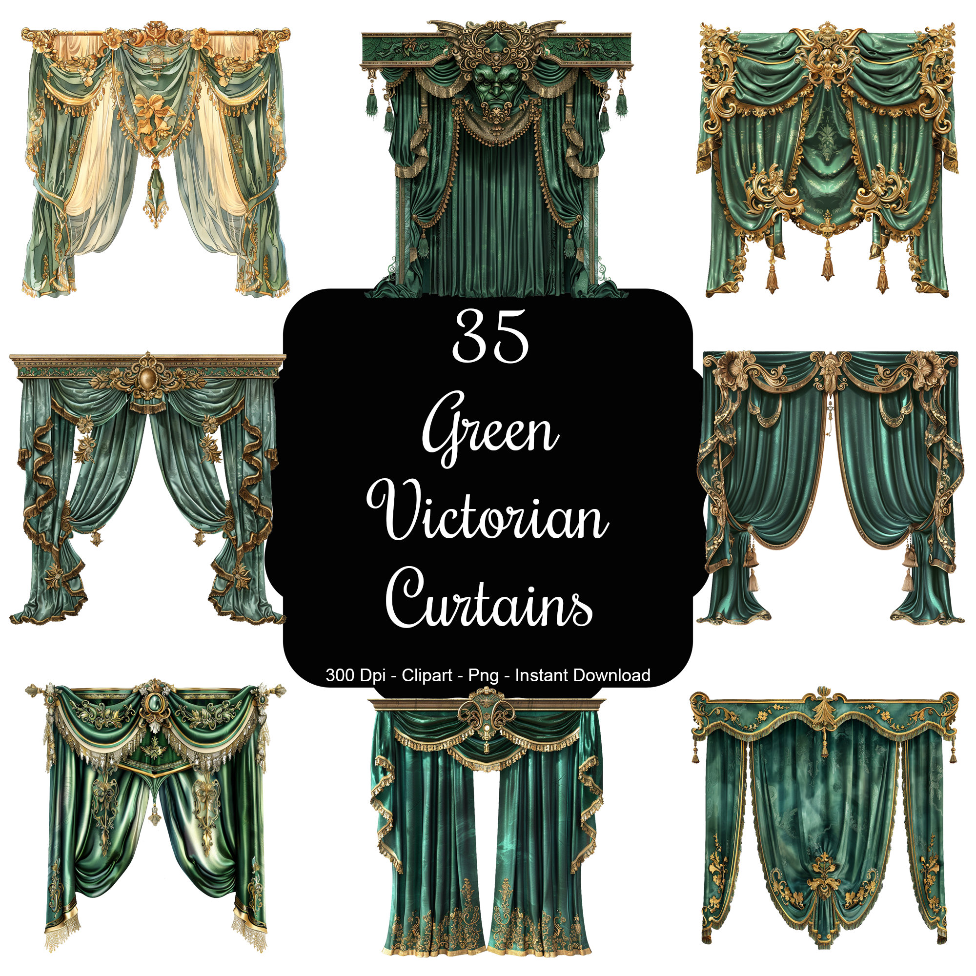 Victorian curtains - Etsy 日本