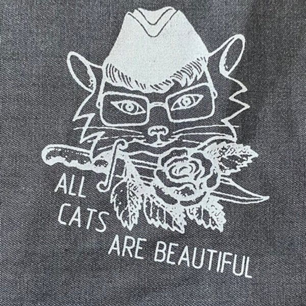 All Cats Are Beautiful patch, acab 1312 fuck cops defund police, russian criminal prison tattoo