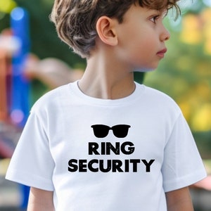 Ring Security, Ring Security Shirt, Ring Security Boys Shirt, Ring Security Gift, Bridal Party Shirts, Ring Bearer Shirt, Ring Bearer Gift