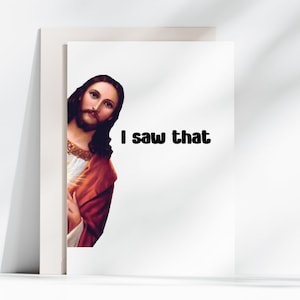Jésus, j'ai vu ça png, Jésus, j'ai vu cela svg, cadeaux rigolos, design drôle, sticker drôle, stickers pour ordinateur portable, design png, meme svg, meme png