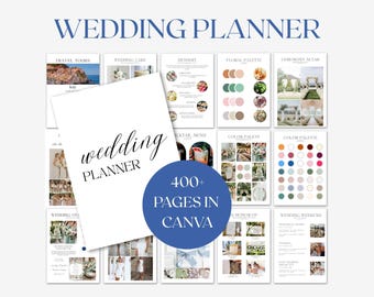 The Ultimate Wedding Day Binder Template, Edit in Canva, Wedding Itinerary, Instant Download, Digital Template, Printable, Wedding Planner