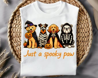Just a Spooky Paw png, Halloween Dog png, Funny Halloween png, Spooky Halloween png, Dog Lover png, Dog Mama png, Retro Halloween