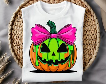 Straszna Neonowa Dynia Halloweenowa png, Neonowa Latarnia Jacka svg, Straszna Kokietka Sezonowa Halloweenowa Png, Preppy Dyniowa Kokarda Png, Neonowe Halloween
