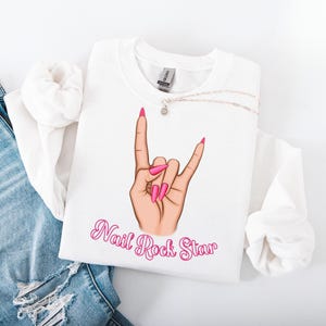 Nail Rock Star png Manicure svg Nail Art Design Pink Nails Nail Boss Manicure Clipart Nail Salon png Nail Polish Clipart Instant Download