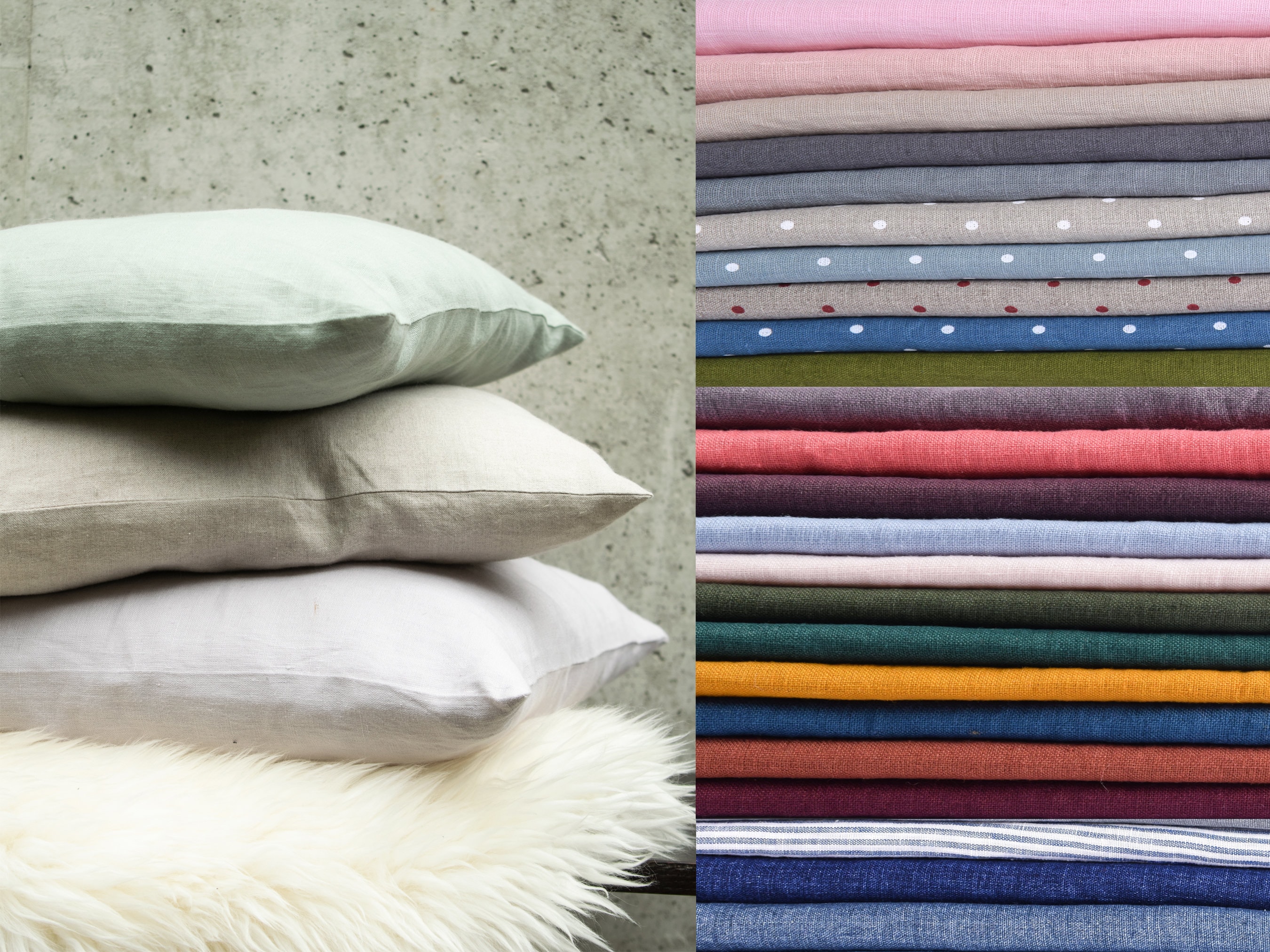 Softened Linen Pillowcase With Zipper Closure, Softened