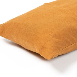 Linen pillowcase, Custom colour and size pillow cover, Pillow case with back envelope closure zdjęcie 7