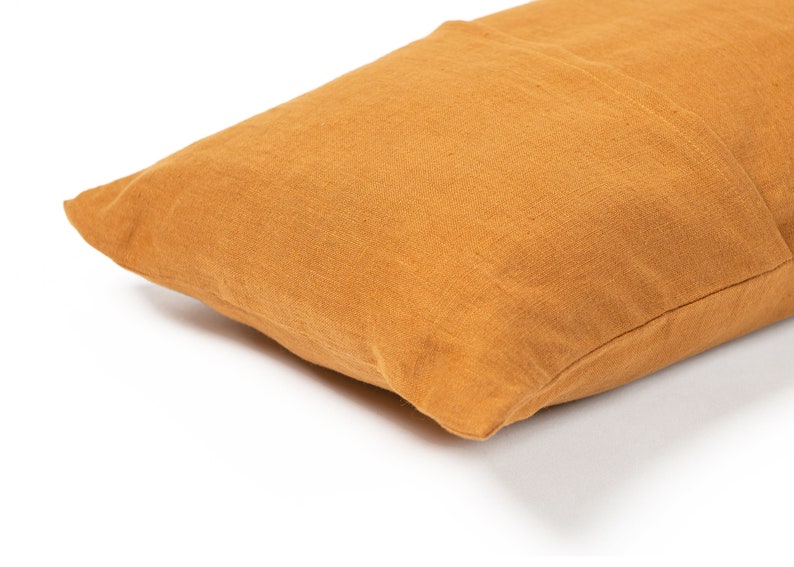 Linen pillowcase, Custom colour and size pillow cover, Pillow case with back envelope closure zdjęcie 7