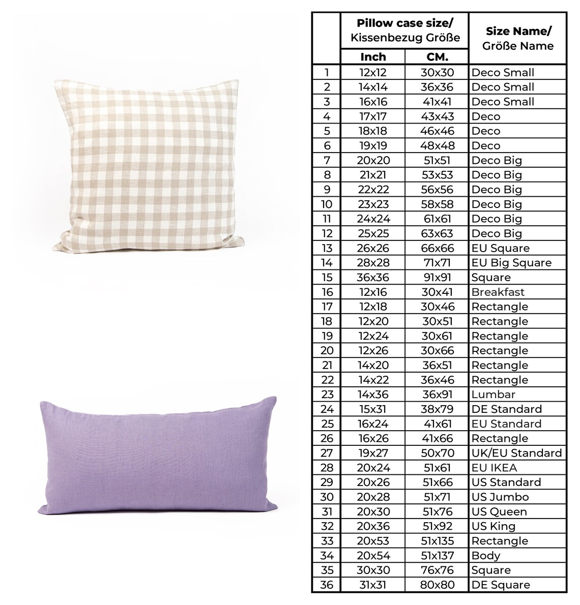 Double sided Linen pillow case Custom colour pillow case Etsy