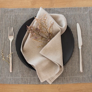 Various Size Linen placemats. 50 colours choice. Linen placemat sets 1, 2, 4. Custom linen placemats for table decor