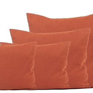 Softened Linen pillowcase with zipper, Softened Linen Pillow cover, Throw Pillow case, Decorative pillow cover, standard, queen, euro sham zdjęcie 8