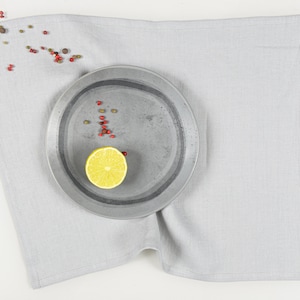 Many Colours and Various Size Linen placemats. Linen placemat sets 1, 2, 4. Custom linen placemats for table decor, grey cloth placemats