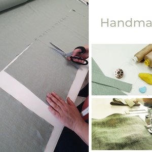 Handmade linen tablecloth, napkins, placemats
Handgemachte Tischdecken, Servietten, Tischsets aus Leinen