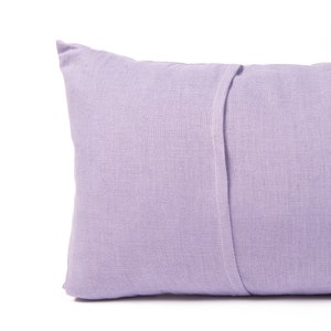 Linen pillowcase, Custom colour and size pillow cover, Pillow case with back envelope closure zdjęcie 5