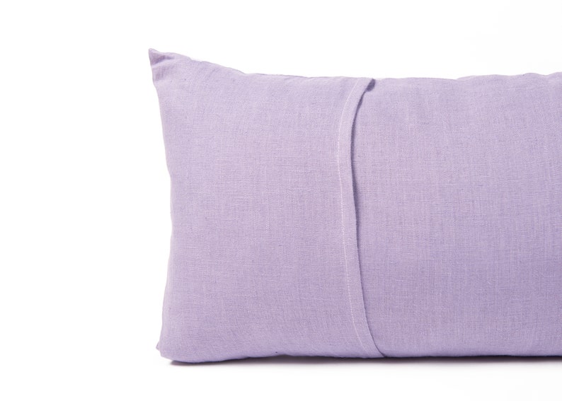 Linen pillowcase, Custom colour and size pillow cover, Pillow case with back envelope closure zdjęcie 5