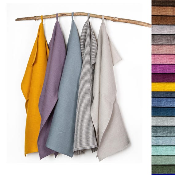 Linen Tea towel. Linen kitchen towels. Linen Hand towel.