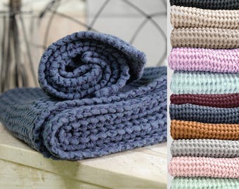 Waffle Linen Cotton towel, Waffle linen wash cloth, Waffle linen Hand towel, Waffle linen Hair towel, Waffle linen bath towel