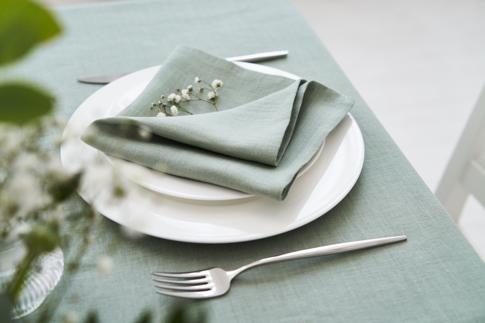 LINEN Light Sage Green Napkins in Various Sizes Cocktail Etsy