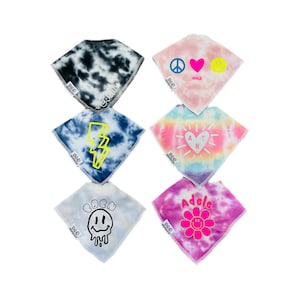 Custom Tie dye Bandana Bibs