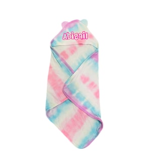 Custom Tie Dye Baby Hooded Towel