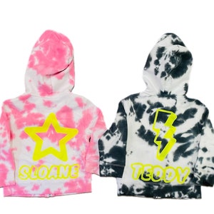 Custom Tie Dye Toddler Zip Up