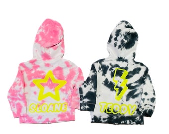 Custom Tie Dye Toddler Zip Up