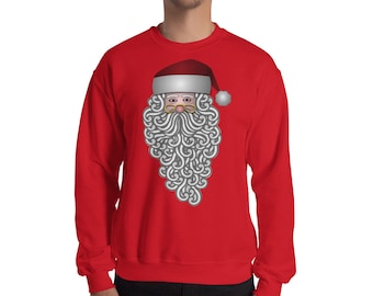 Santa Claus Unisex Sweatshirt, Christmas Attire, Saint Nicholas Apparel, Merry Christmas Sweatshirt