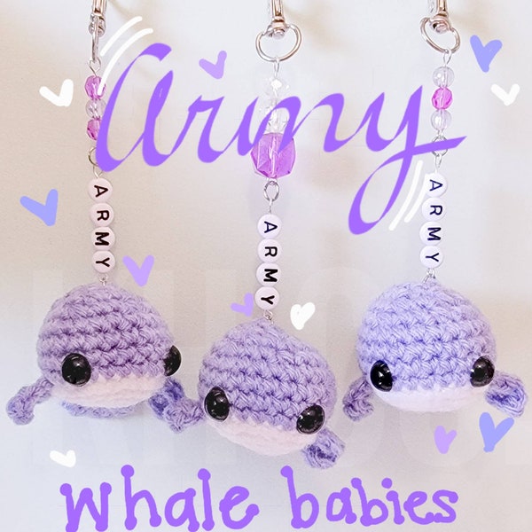 Crochet Bts Keychain Etsy