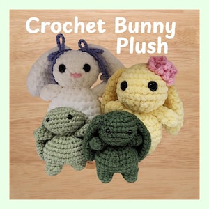 Handmade Crochet Rabbit Plushie | Kawaii Bunny Plush | Small Stuffed Bunny | Amigurumi Rabbit | Cute Bunny Gift