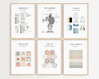 Christian Education Poster Prints: Bible, Commandments (Digital Download)
