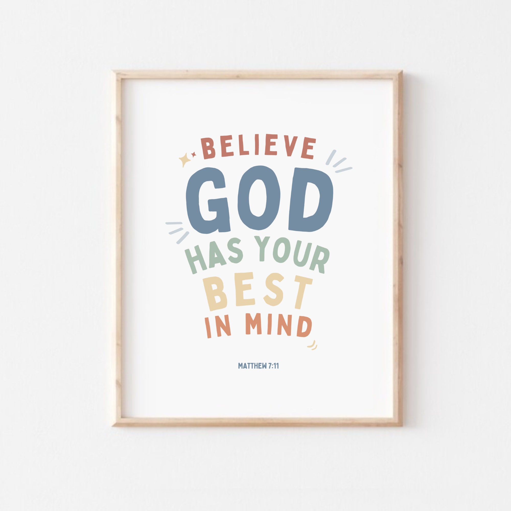 Bible Verse Posters: Christian Nursery Decor, Sunday School Art (digital  Download) - Etsy, image size:2000x2000