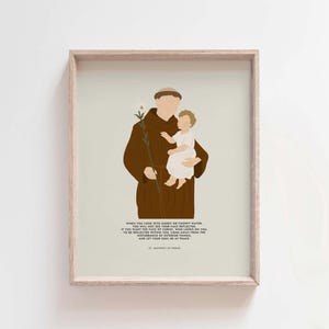 St Anthony of Padua Quote Print: Catholic Home Decor (Digital Download)