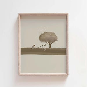 Mustard Seed Parable Print: Minimalist Christian Wall Art (Digital Download)