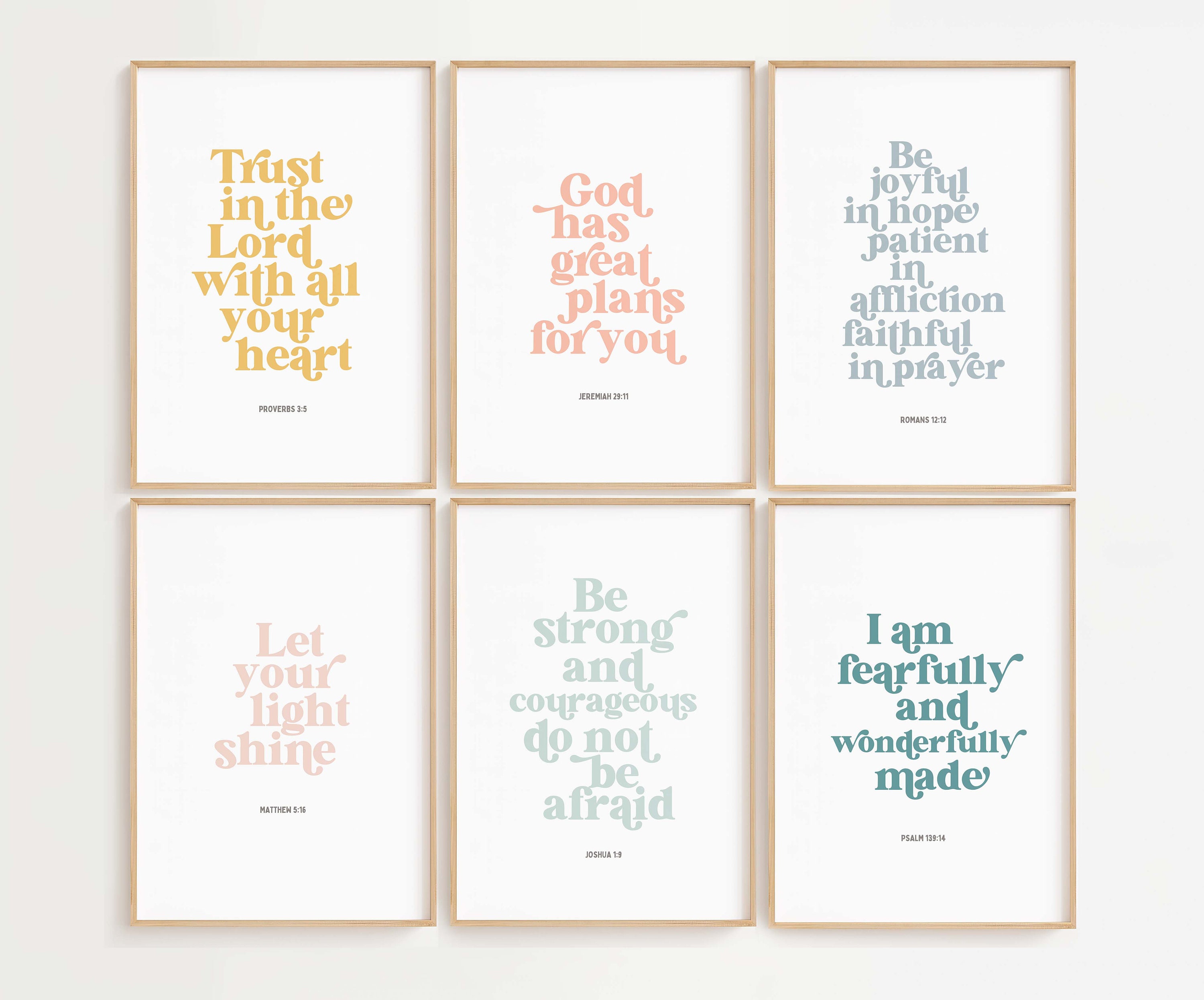 Kids bible verse, scripture poster wall art, church sunday school decor, christian education printable, catechism christian classroom decor