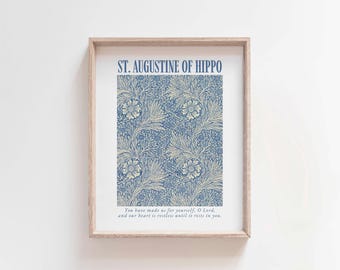 St. Augustine Quote Print: Catholic Wall Art (Digital Download)