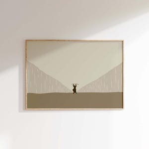 Moses Parts The Red Sea, Crossing The Red Sea, Exodus 14, Modern Christian Bible Story Art, Bible Sketches, Jesus Art, Christian Home Decor